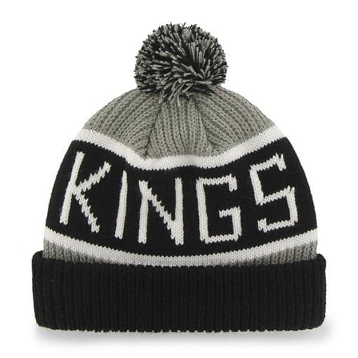 Los Angeles Kings 47 Brand Gray Calgary Cuff Knit Hat - Image 2