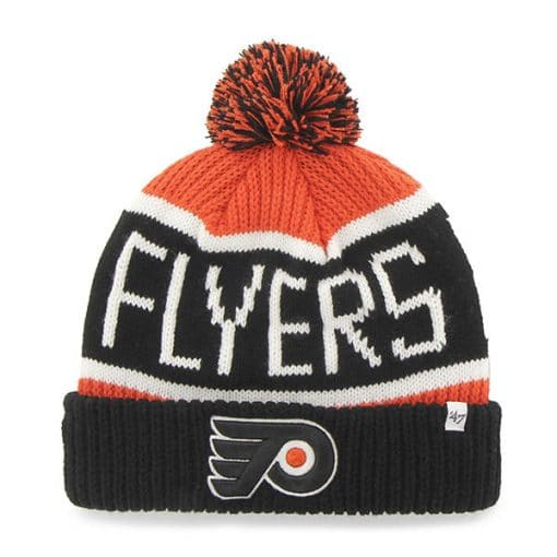 Philadelphia Flyers 47 Brand Orange Black Calgary Cuff Knit Hat