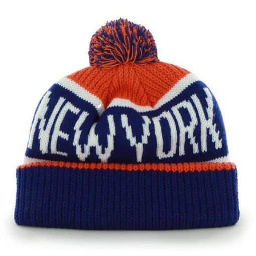 New York Islanders Calgary Cuff Knit Orange 47 Brand Hat - Image 2