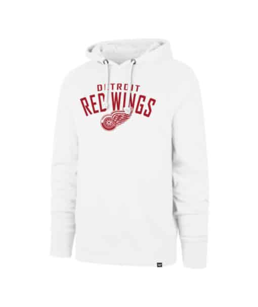 Detroit Red Wings Men's 47 Brand White Wash Pullover Hoodie