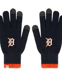 Detroit Tigers Baraka Touch Gloves Navy 47 Brand Womens