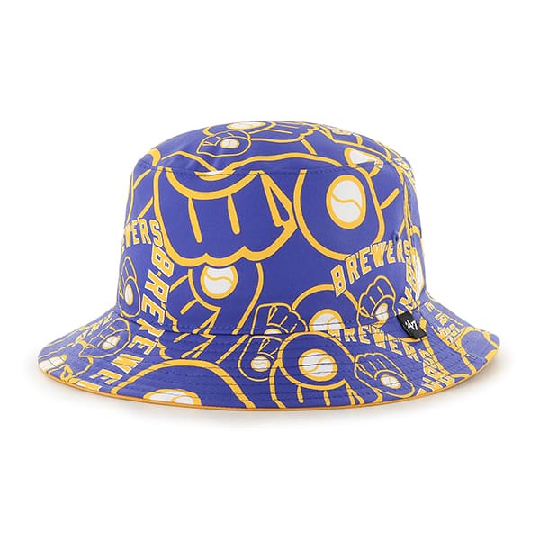 Milwaukee Brewers Bravado 47 Brand Bucket Hat - Detroit Game Gear