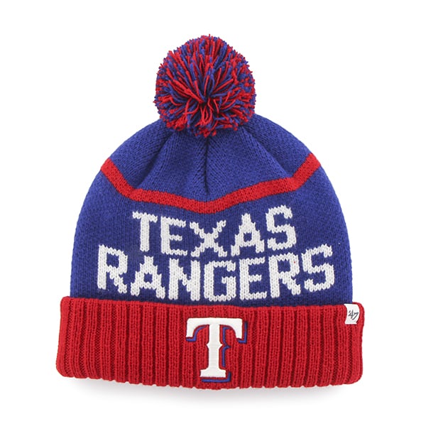 Texas Rangers Linesman Cuff Knit Royal 47 Brand Hat