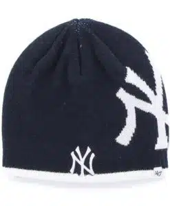 New York Yankees Peaks Beanie Navy 47 Brand Hat