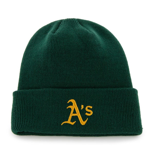Oakland Athletics Raised Cuff Knit Dark Green 47 Brand Hat