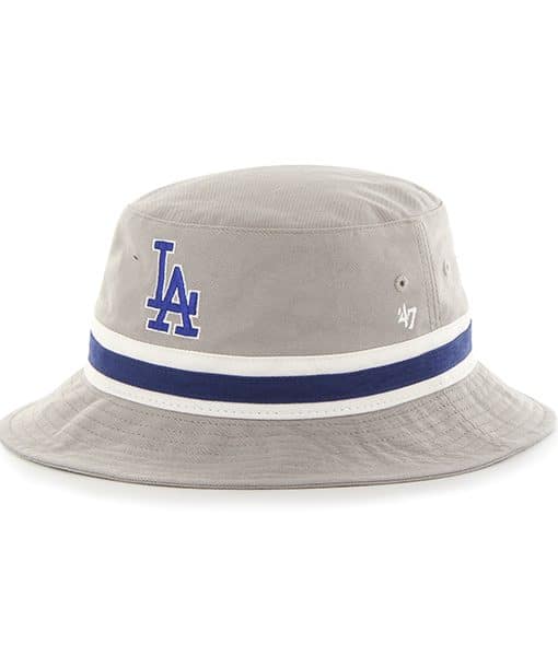 Los Angeles Dodgers Striped Bucket Bright Gray 47 Brand Hat Detroit