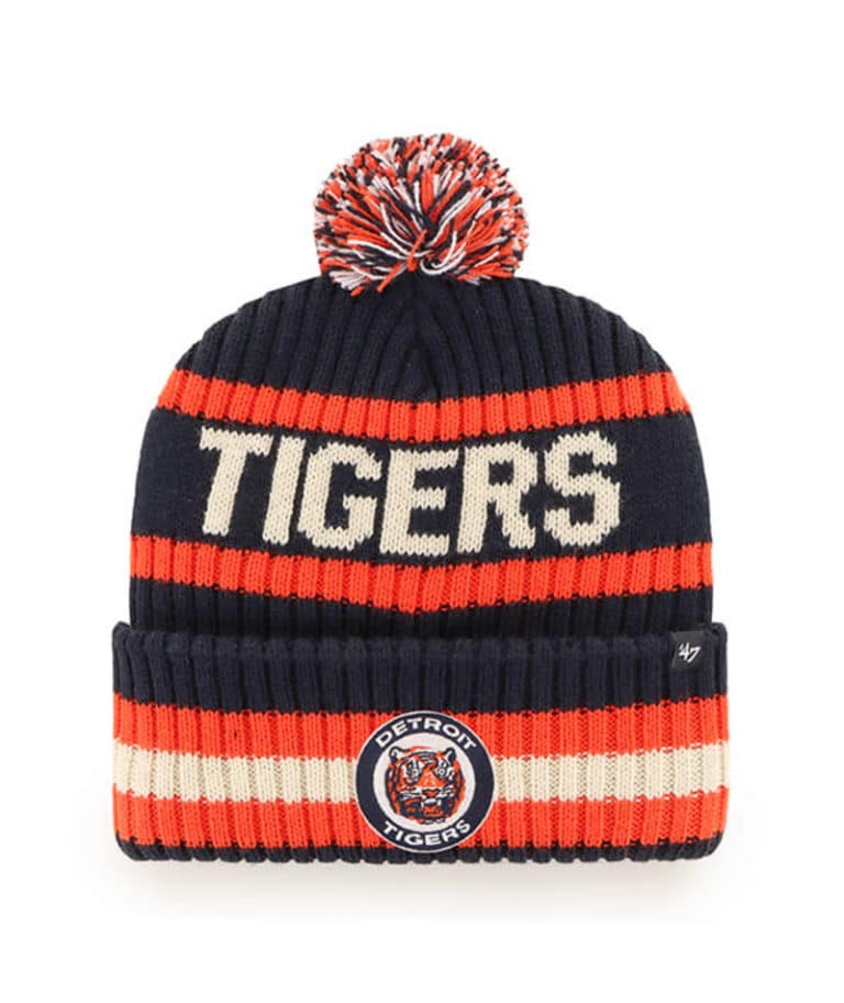 Detroit Tigers 47 Brand Cooperstown Navy Bering Cuff Knit Hat Detroit