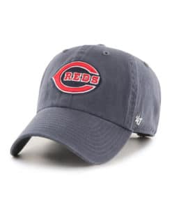 Cincinnati Reds 47 Brand Cooperstown Vintage Navy Clean Up Adjustable Hat