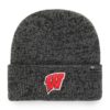 Wisconsin Badgers 47 Brand Black Brain Freeze Cuff Knit Hat