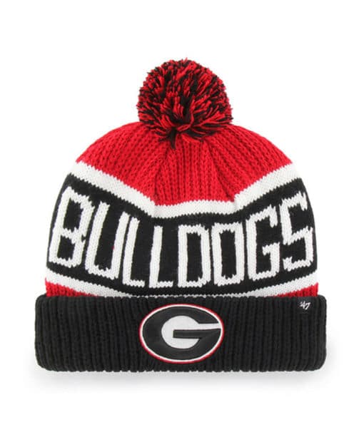 Georgia Bulldogs 47 Brand Red Calgary Cuff Knit Hat