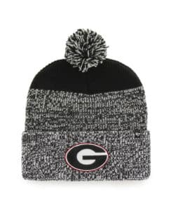 Georgia Bulldogs 47 Brand Black Static Cuff Knit Hat