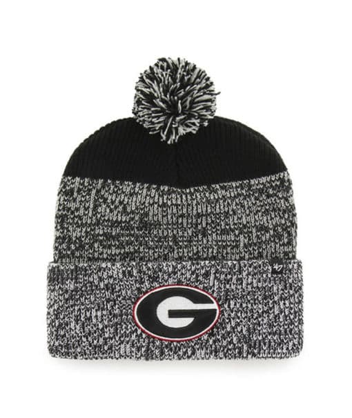 Georgia Bulldogs 47 Brand Black Static Cuff Knit Hat