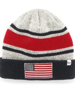 Operation Hat Trick Oht Broten Cuff Knit Gray 47 Brand USA Flag Hat