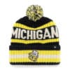 Michigan Wolverines 47 Brand Bering Navy Cuff Knit Hat