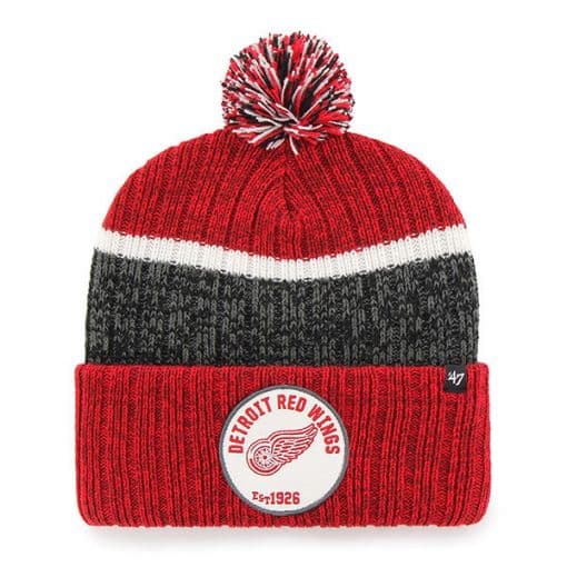 Detroit Red Wings 47 Brand Holcomb Red Cuff Knit Hat