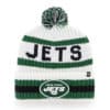 New York Jets 47 Brand Bering White Cuff Knit Hat