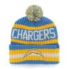 Los Angeles Chargers 47 Brand Blue Raz Bering Cuff Knit Hat