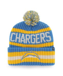 Los Angeles Chargers 47 Brand Blue Raz Bering Cuff Knit Hat