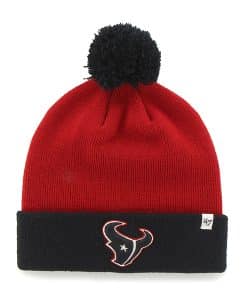 Houston Texans Bounder Cuff Knit Red 47 Brand Hat