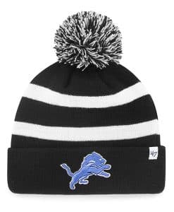 Detroit Lions Breakaway Cuff Knit Black 47 Brand Hat