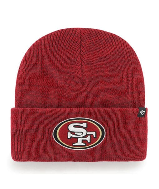 San Francisco 49ers 47 Brand Red Brain Freeze Cuff Knit Hat