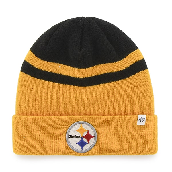 Pittsburgh Steelers Cedarwood Cuff Knit Black 47 Brand Hat - Detroit ...