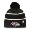 Baltimore Ravens 47 Brand Black Fairfax Cuff Knit Hat
