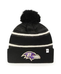 Baltimore Ravens 47 Brand Black Fairfax Cuff Knit Hat