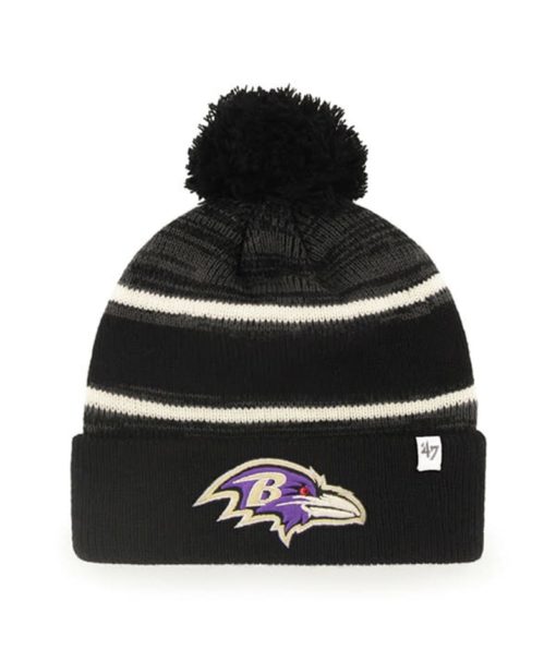 Baltimore Ravens 47 Brand Black Fairfax Cuff Knit Hat