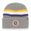 Minnesota Vikings 47 Brand Dark Gray Highline Cuff Knit Hat