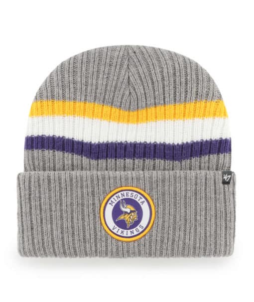 Minnesota Vikings 47 Brand Dark Gray Highline Cuff Knit Hat