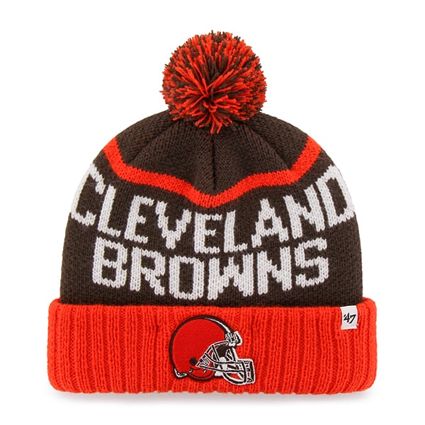 Cleveland Browns Linesman Cuff Knit Brown 47 Brand Hat - Detroit Game Gear