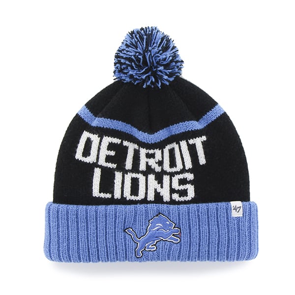 Detroit Lions Linesman Cuff Knit Black 47 Brand Hat Detroit Game Gear