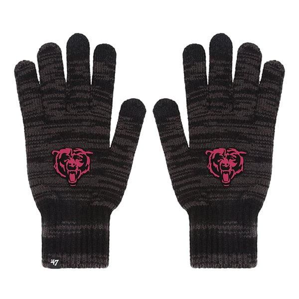 Chicago Bears Women's 47 Brand Charcoal Northmont Gloves