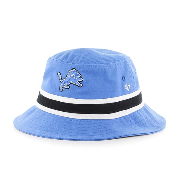 Detroit Lions Striped Bucket Bright Blue Raz 47 Brand Hat