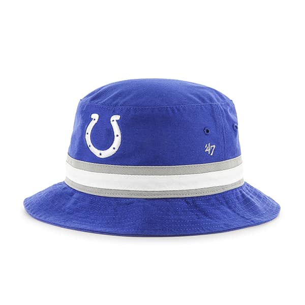 Indianapolis Colts Striped Bucket Bright Royal 47 Brand Hat
