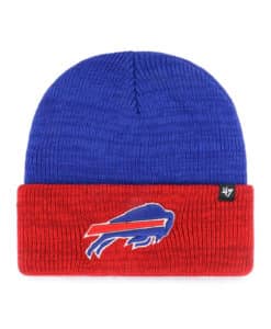 Buffalo Bills 47 Brand Red Blue Brain Freeze Cuff Knit Hat