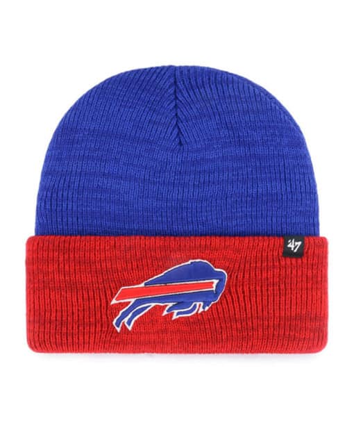 Buffalo Bills 47 Brand Red Blue Brain Freeze Cuff Knit Hat