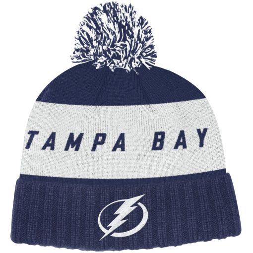 Tampa Bay Lightning Adidas Dark Blue Cuff Knit Hat