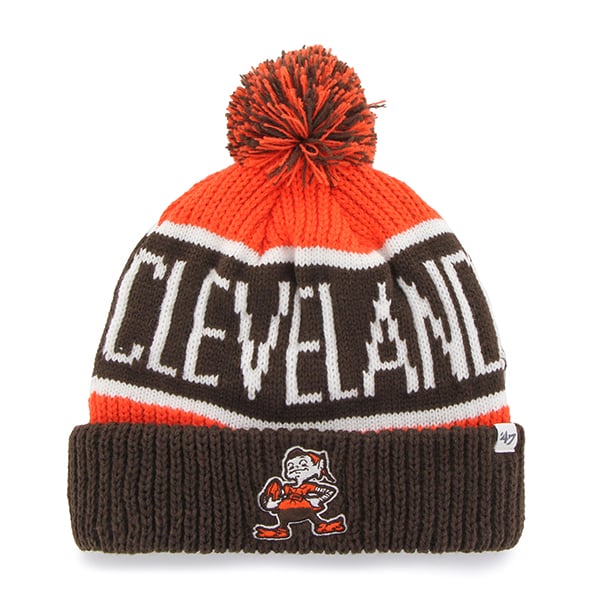 Cleveland Browns Calgary Cuff Knit Orange 47 Brand Hat - Detroit Game Gear