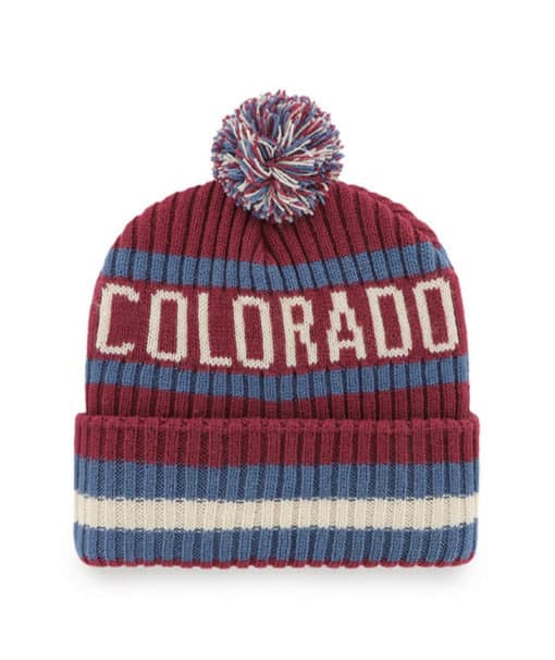 Colorado Avalanche 47 Brand Cardinal Bering Cuff Knit Hat - Image 2