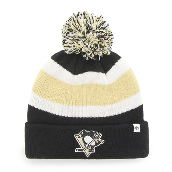 Pittsburgh Penguins Breakaway Cuff Knit Black 47 Brand Hat