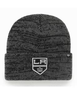 Los Angeles Kings 47 Brand Black Brain Freeze Cuff Knit Hat