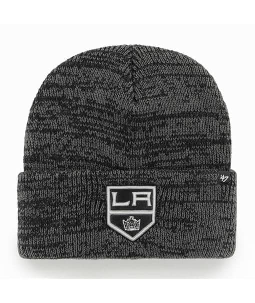 Los Angeles Kings 47 Brand Black Brain Freeze Cuff Knit Hat