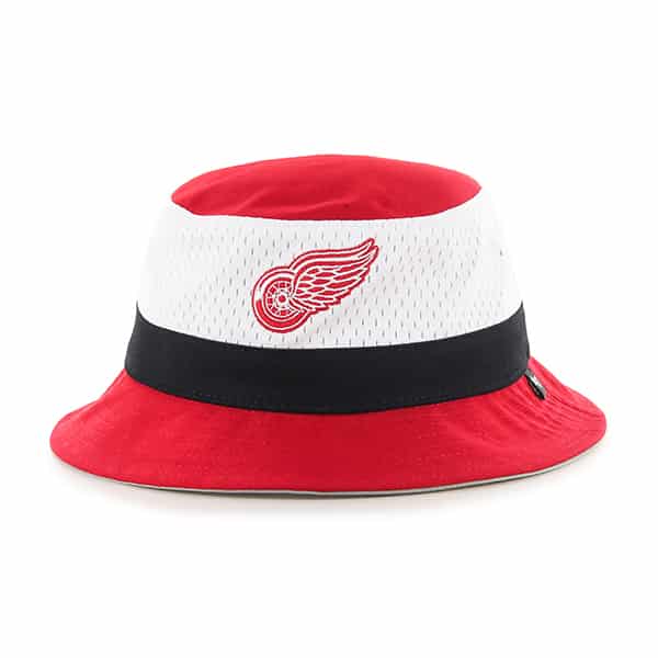 Detroit Red Wings Double Line Bucket Red 47 Brand Hat