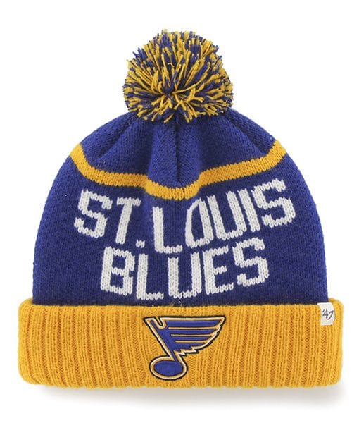 St Louis Blues Linesman Cuff Knit Royal 47 Brand Hat Detroit Game Gear