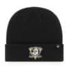 Anaheim Ducks 47 Brand Black Raised Cuff Knit Hat