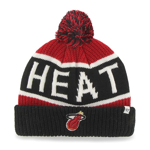 Miami Heat Calgary Cuff Knit Red 47 Brand Hat