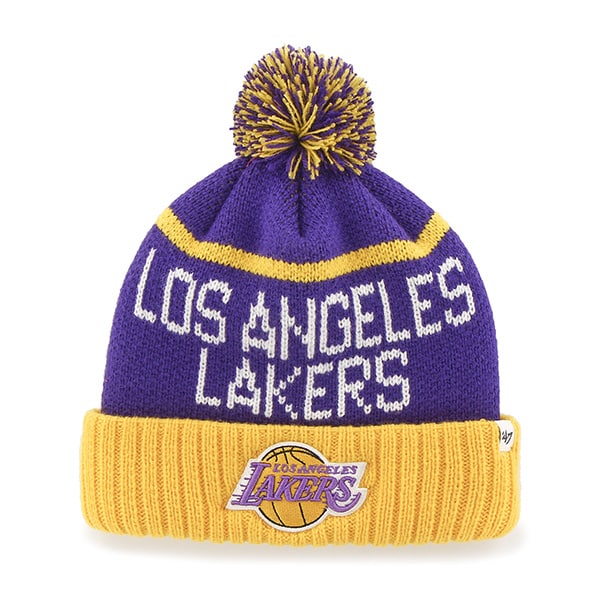 Los Angeles Lakers Linesman Cuff Knit Purple 47 Brand Hat