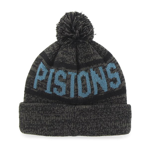 Detroit Pistons Northmont Cuff Knit Charcoal 47 Brand Hat Detroit